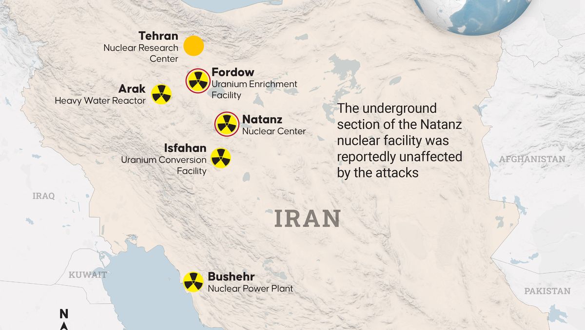 Atomstandorte im Iran