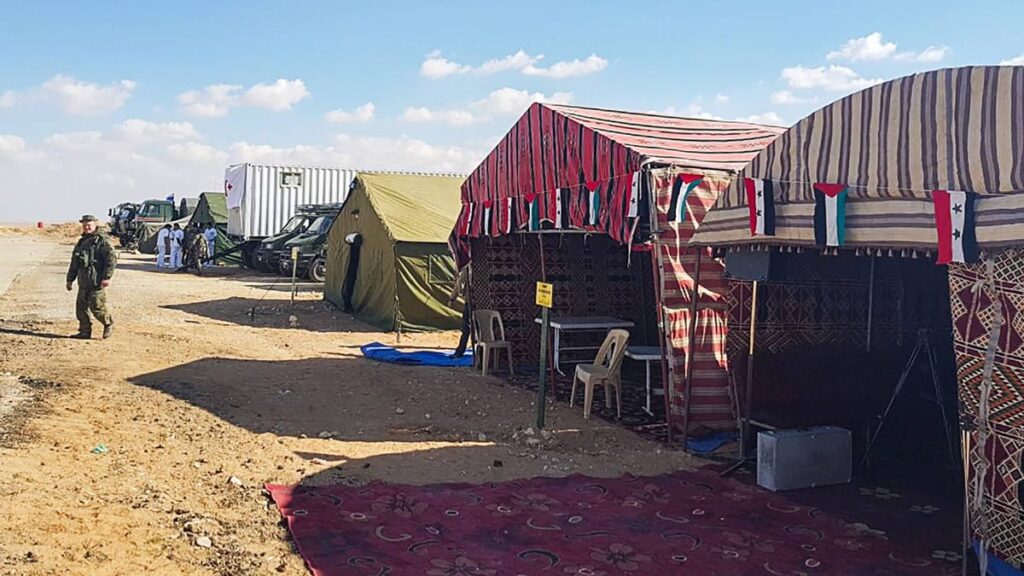 Das in der syrischen Wüste gelegene Flüchtlingslager al-Rukban