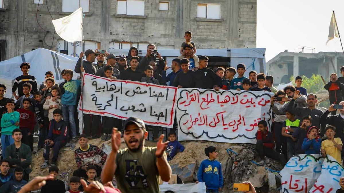 Proteste gegen die Hamas in Gaza