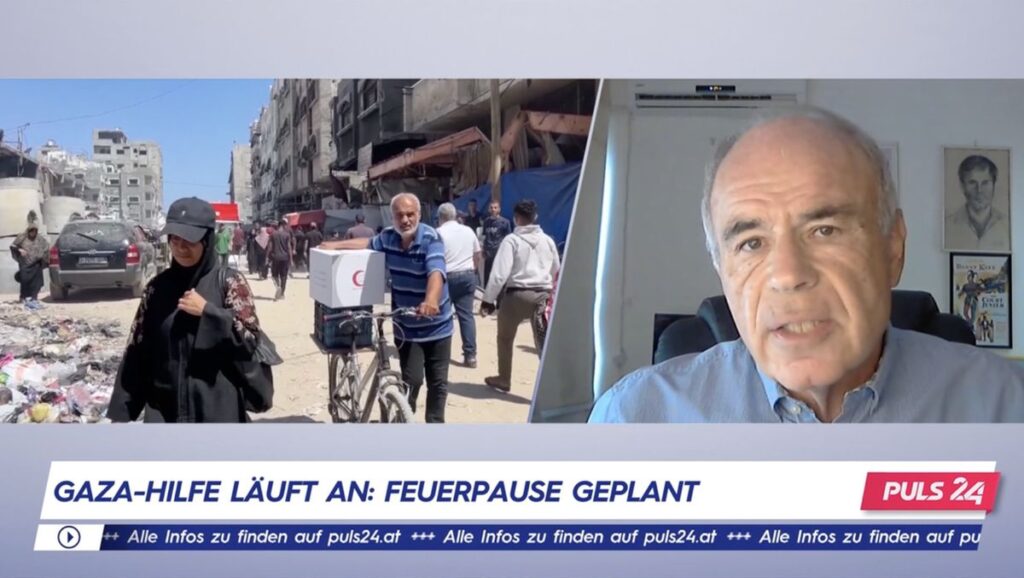 Ben Segenreich im Puls-24-Interview zu Israels »taktischen Pause« für Hilfslieferungen nach Gaza