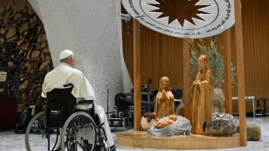 Weihnachtskrippe in Rom: auch die katholische Kirche machte aus Jesus einen Palästinenser