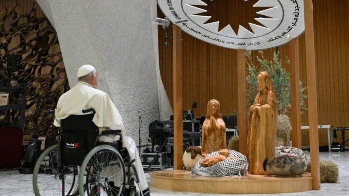 Weihnachtskrippe in Rom: auch die katholische Kirche machte aus Jesus einen Palästinenser