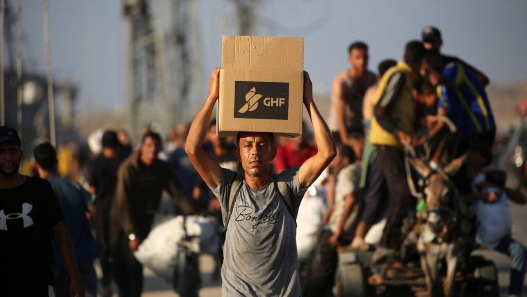Hilfsgüterverteilung der Gaza Humanitarian Foundation