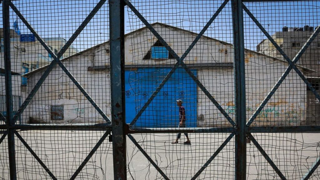 Palästinenser sollen dem Flüchtlingsstatus niemals entkommen: UNRWA-Gebäude in Rafah um südlichen Gazastreifen