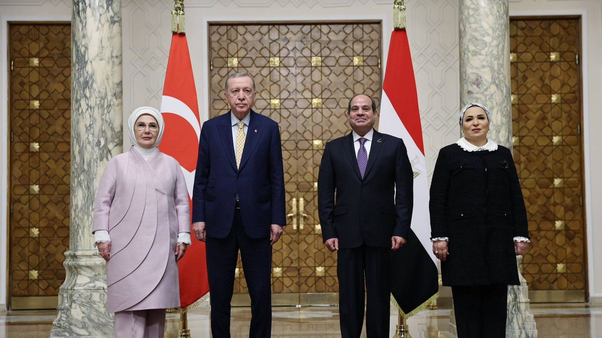 Der türkische Präsident Recep Tayyip Edogan zu Besuch bei Ägyptens Staatsoberhaupt Abdel Fattah el-Sisi
