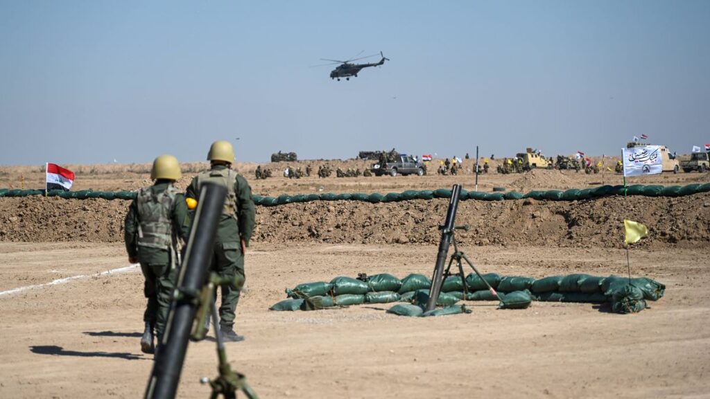 Militärübung schiitischer Hashd-al-Shaabi-Milizen im irakischen Basra