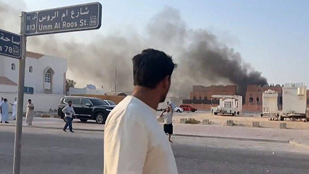 Explosion nach dem israelischen Angriff auf Führung der Terrorgruppe Hamas in Katar