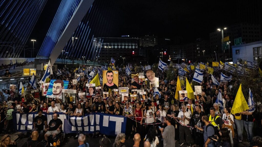 Proteste in Jerusalem für eine Lösung zur Freilassung der Hamas-Geiseln in Gaza