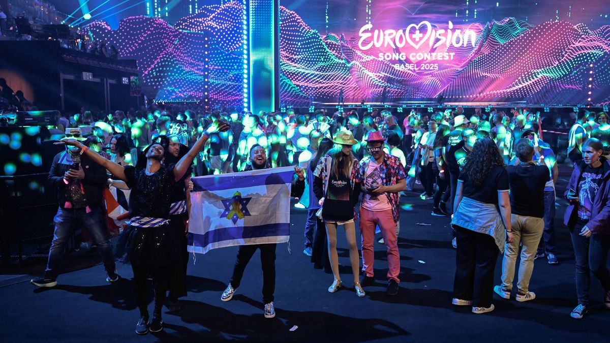 Israelische Fans auf dem Song Contest 2025 in Basel
