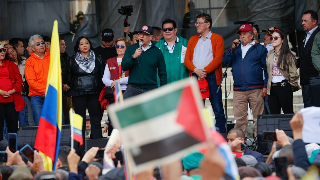 Kolumbiens Präsident Gustavo Petro verkündet am 1. Mai 2024 den Israelboykott seines Landes