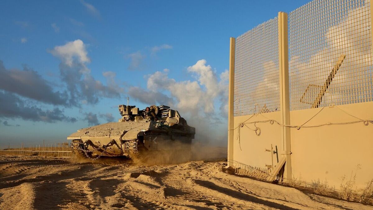 Der Hamas-Angriff galt hinter der gelben Waffenstillstandslinie stationierten israelischen Truppen
