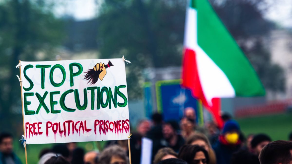 Demonstration gegen die Todesstrafe im Iran