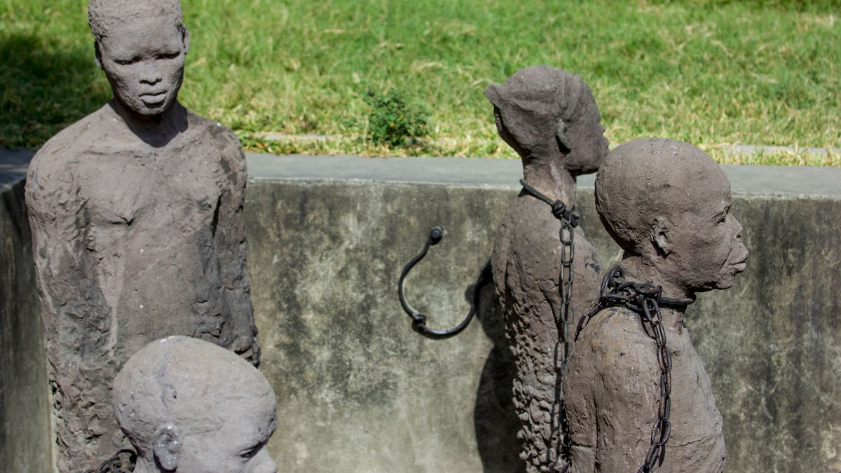 Denkmal für die Opfer des arabischen Sklavenhandels auf der Insel Sansibar