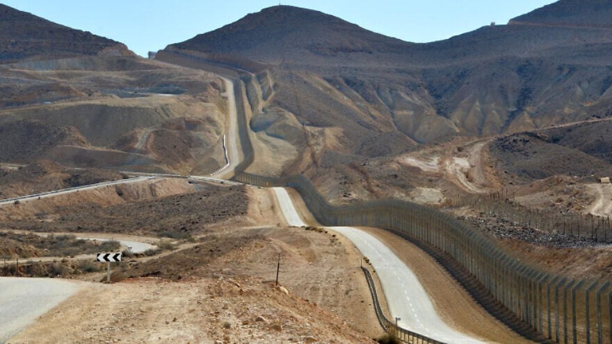 Die Grenze zwischen Israel und Ägypten