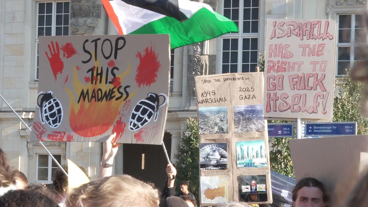 Holocaust-Relativierung auf der von »All Eyes on Gaza«-Studie untersuchten Demonstration
