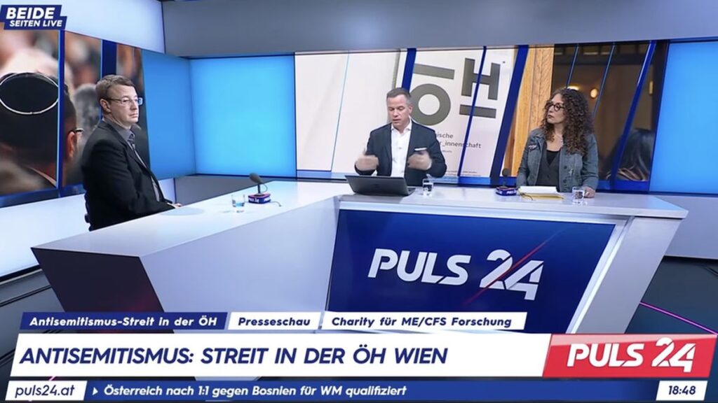 Florian Markl bei »Beide Seiten live« über den Anstieg des Antisemitismus in Österreich