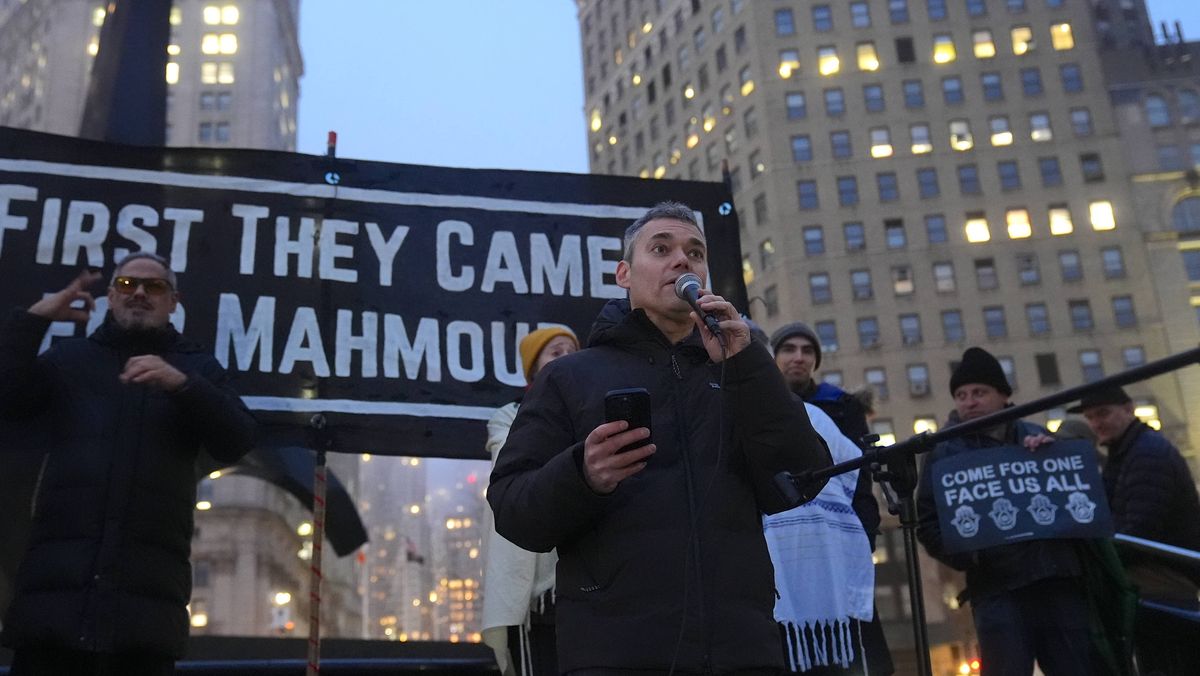 Peter Beinart auf einer Demonstration in New York