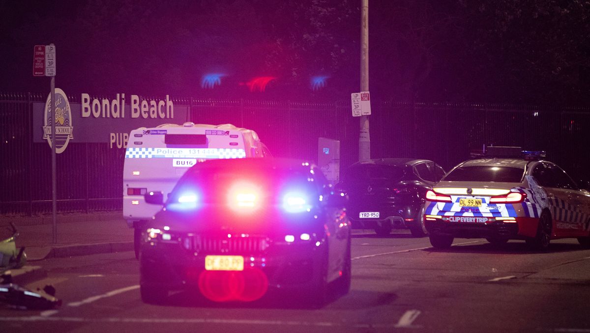 Polizei am Ort des antisemitischen Terroranschlags in Sydney