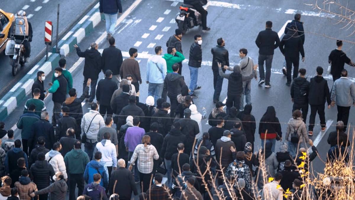 Protest in der iranischen Hauptstadt Teheran. (© imago images/ZUMA Press Wire)