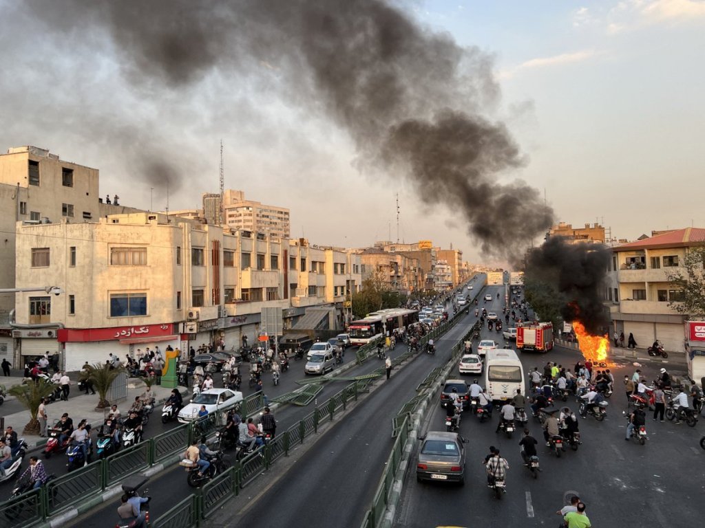 Die Proteste im Iran dauern schon mehrere Tage an. (Twitter/Open Source Intel)