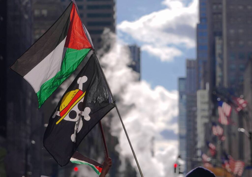 Demonstration in New York Ende November. Der Extremismus der »Palästina«-Solidarität hilft den Palästinensern keinen Schritt weiter. (© imago images/Anadolu Agency)