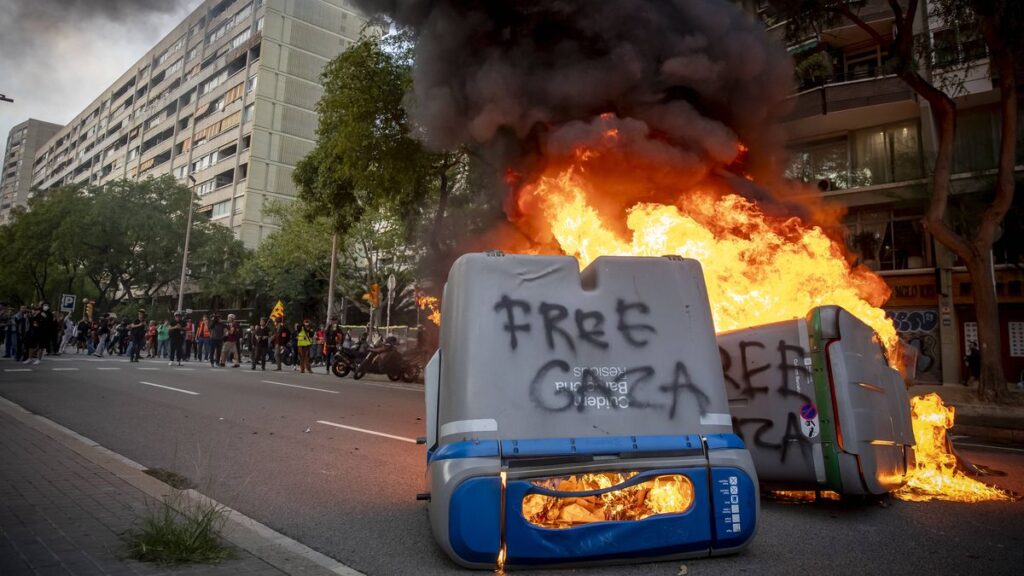 Antiisraelische Ausschreitungen in Barcelona