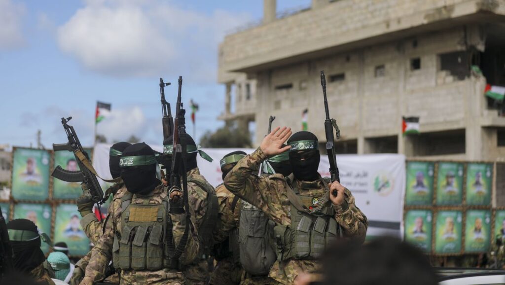 In ihrer Propaganda inszeniert sich die Hamas als unbesiegte Widerstandskraft gegen Israel
