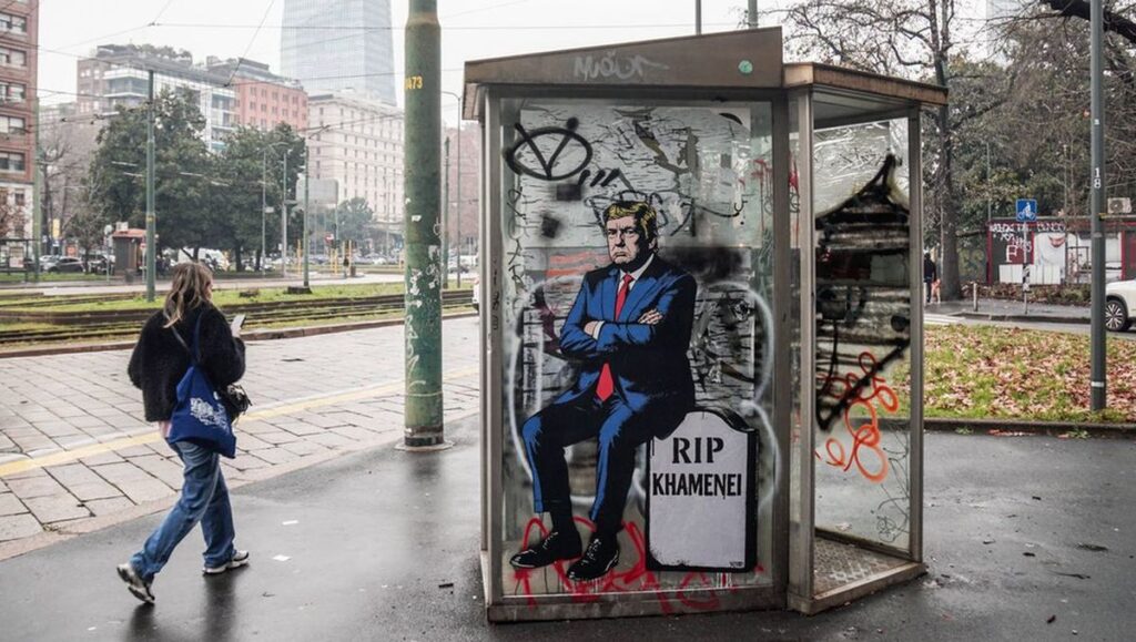 Graffito in Mailand: Ohne externes Eingreifen wird das iranische Regime wohl nicht stürzen