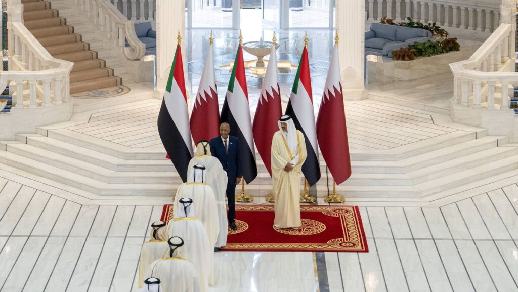 Sudanesischer Armeechef und Vorsitzender des Souveränen Rates Abdel Fattah al-Burhan zu Gast beim Emir von Katar