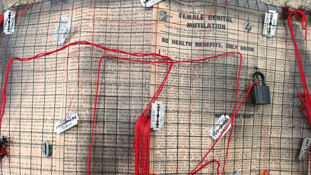 Installation gegen weibliche Genitalverstümmelung in Sulaimaniyya in Irakisch-Kurdistan