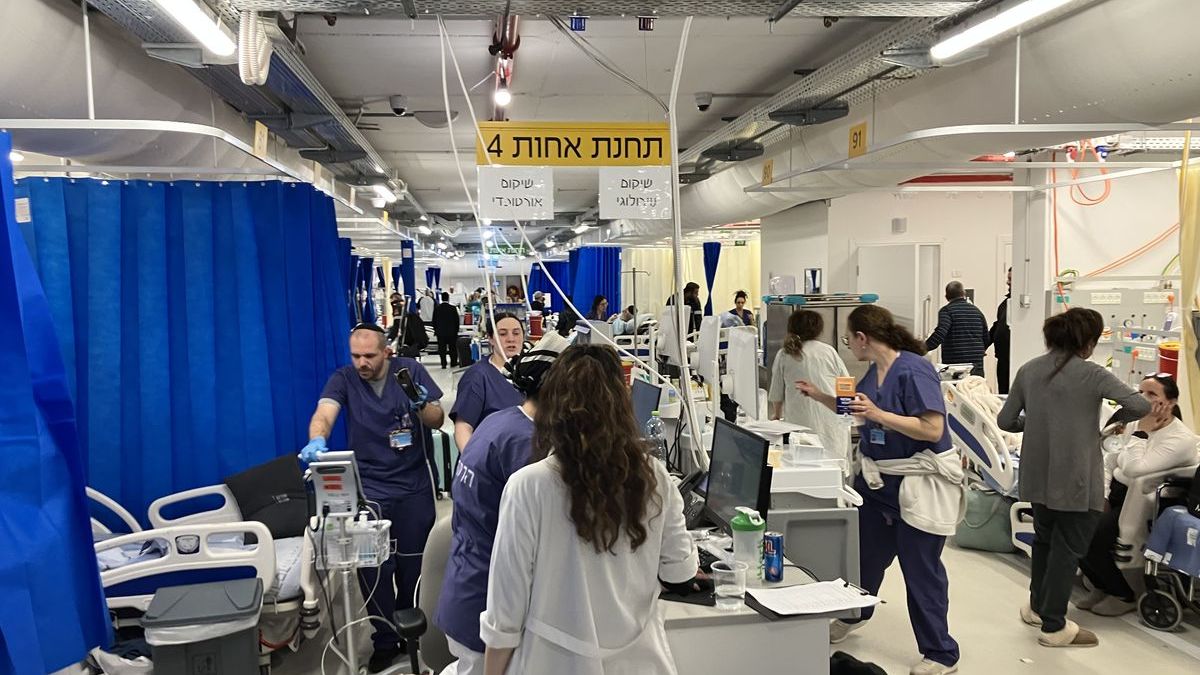 Das Jerusalemer Hadassa-Krankenhauses hat Patienten in die Tiefgarage verlegt