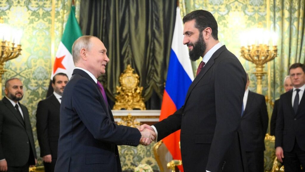 Wladimir Putin begrüßt Syriens Interimspräsident al-Sharaa in Moskau