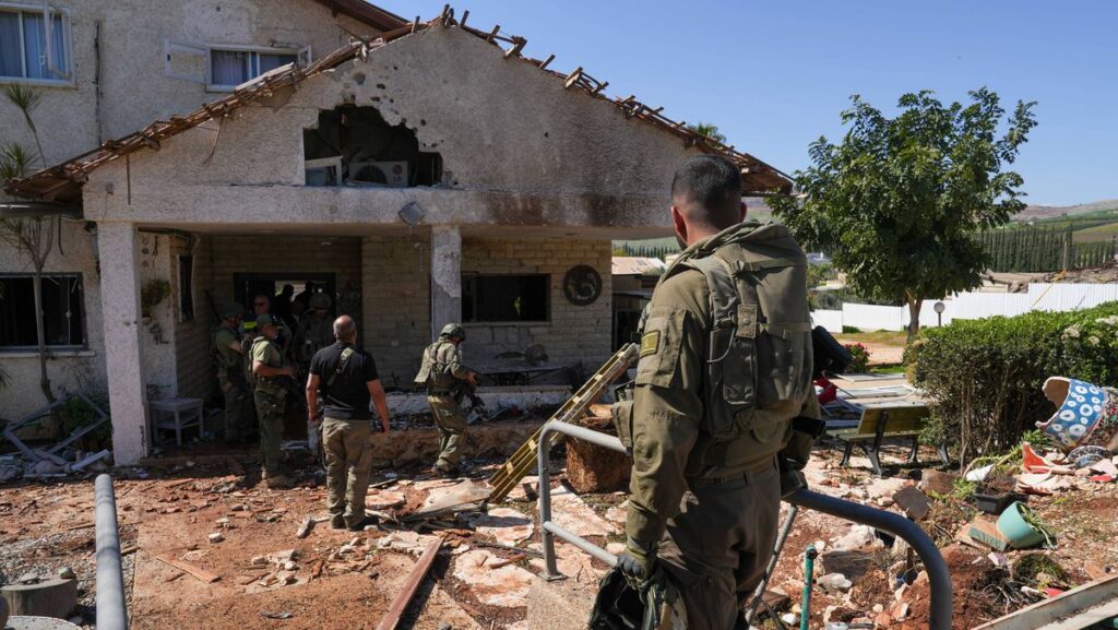Einschlag einer Hisbollah-Rakete im Norden Israels