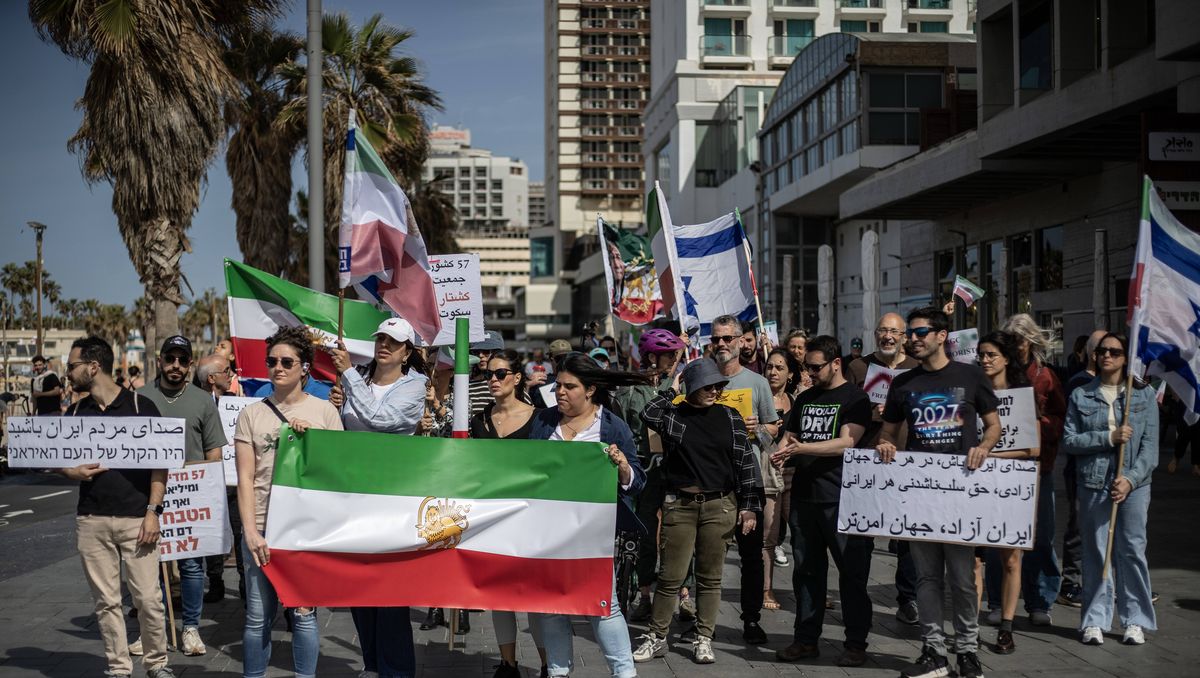 Solidaritätsdemonstration in Tel Aviv mit der iranischen Prostebewegung