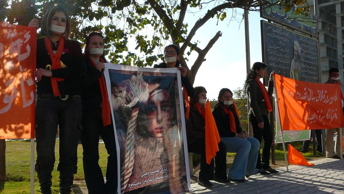 Frauenrechtsdemonstration am 8. März in Sulaimaniyya in Irakisch-Kurdistan