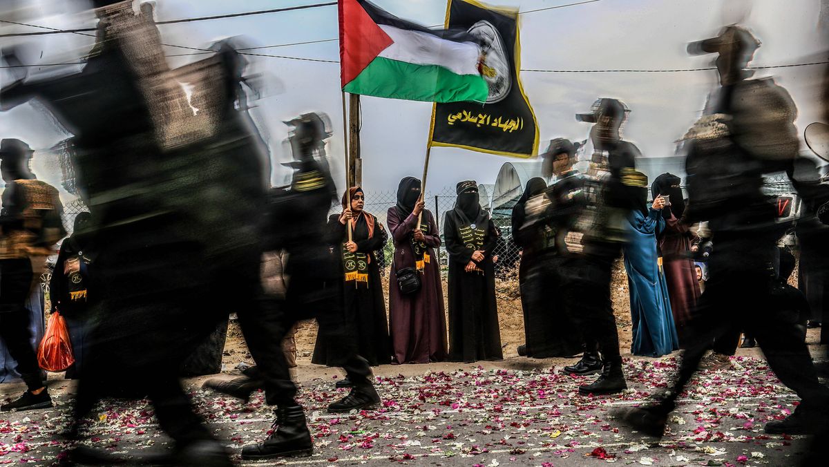 Parade des Palästinensischen Islamischen Dschihad in Gaza