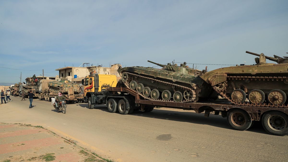 Die syrische Armee verlegt Truppen und Gerät an die Grenze zum Libanon