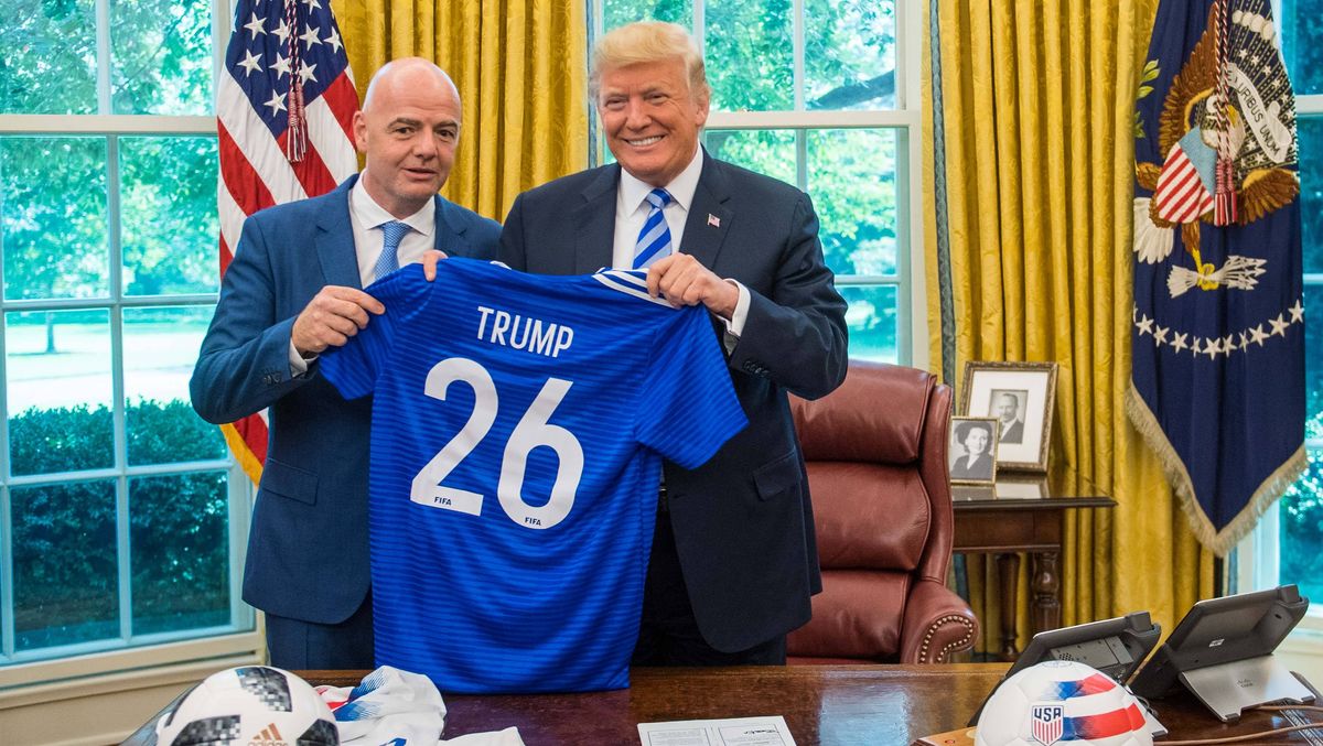 Uneins über Iran-Teilnahme: FIFA-Präsident Infantino und US-Präsident Trump