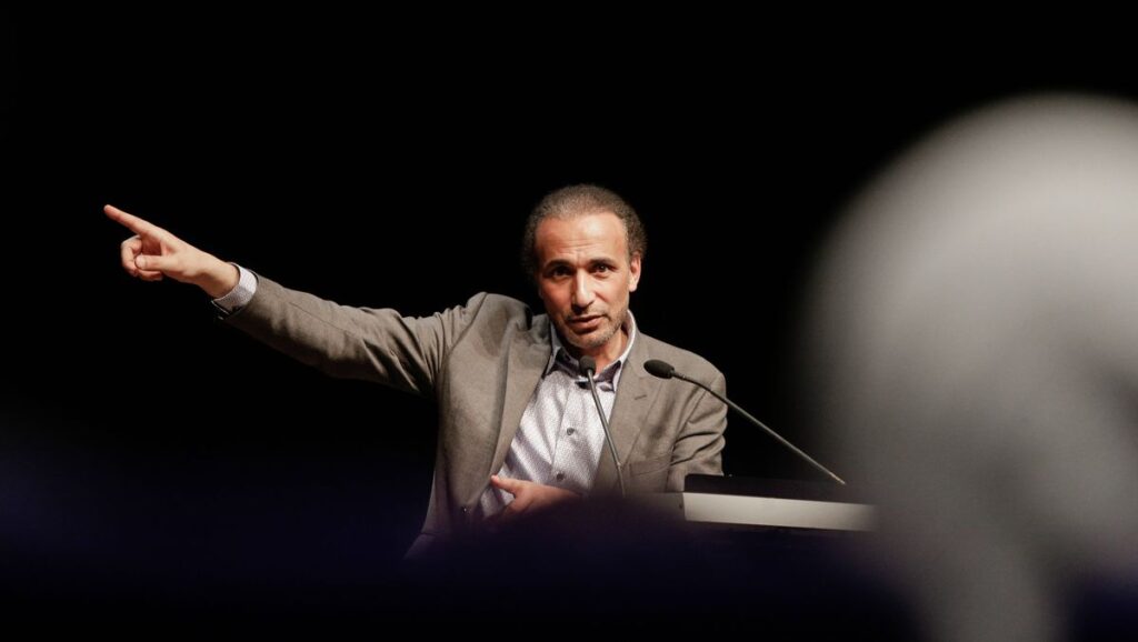 Tariq Ramadan bei einem Vortrag in Bordeaux im Jahr 2016