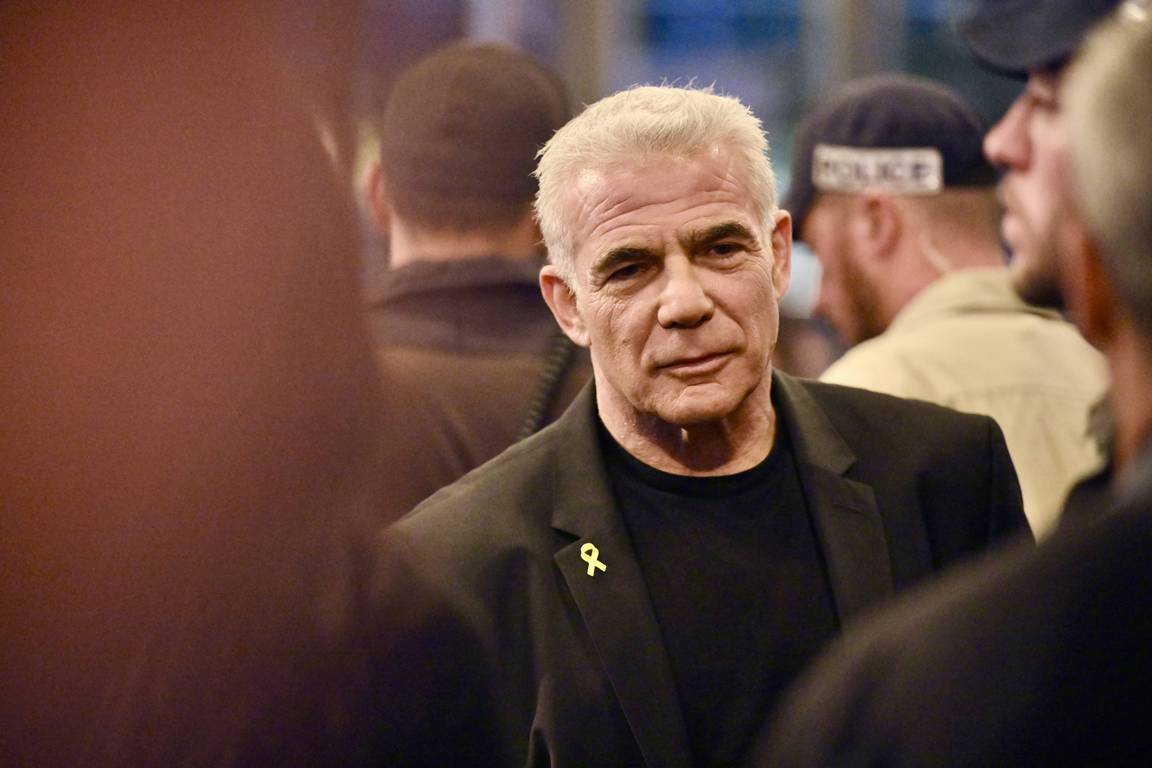 Jair Lapid, Vorsitzender der Zentumspartei Jesch Atid. (© imago images/Anadolu Agency)
