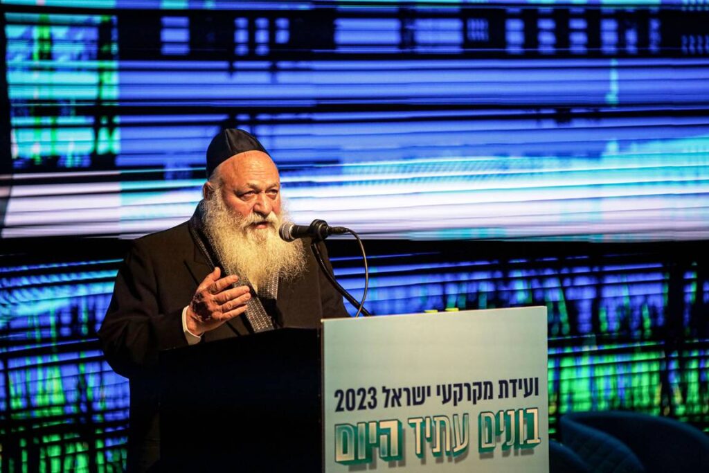 Jitzchak Goldknopf, Vorsitzender des israelischen Wahlbündnisses Vereinigtes Tora-Judentum. (© imago images/Anadolu Agency)