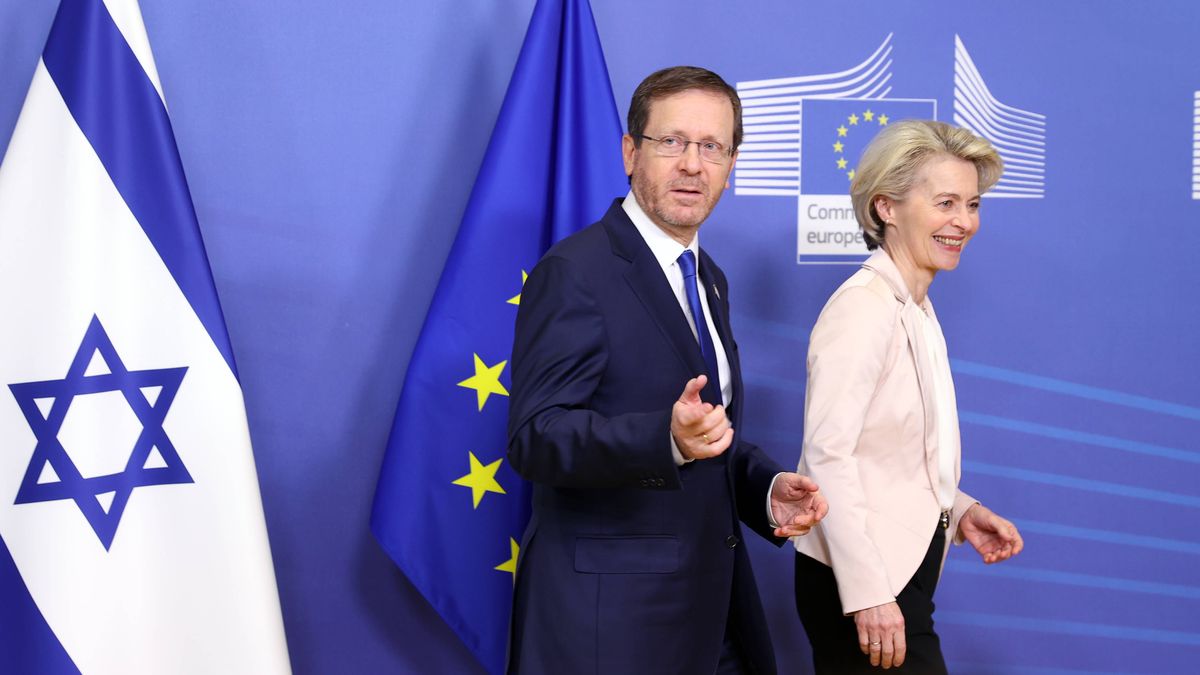 Israels Präsident Isaac Herzog zu Gast bei EU-Kommissionspräsidentin Ursula von der Leyen