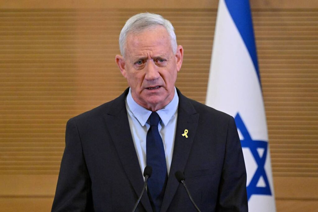 Der ehemalige Verteidigungsminister und Chef der Partei Blau-Weiß Benny Gantz. (© imago images/UPI Photo)