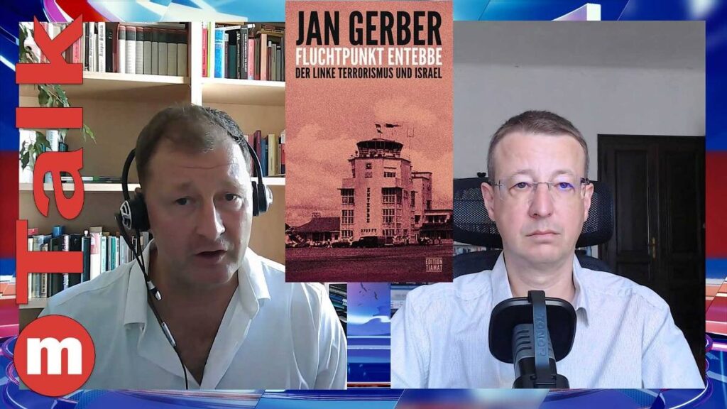 Jan Gerber (li.) im Gespräch über die Flugzeugentführung nach Entebbe und den deutschen Linksterrorismus.