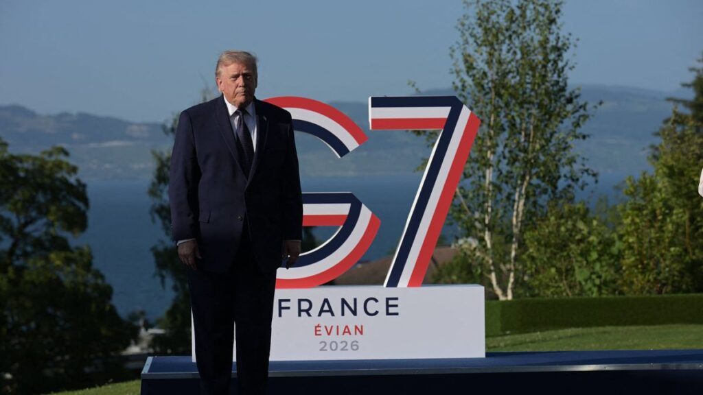 Donald Trump auf dem G7-Gipfel in Frankreich