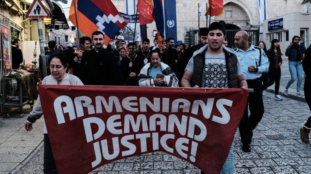 Armenier in Israel demonstrieren für Anerkennung des Völkermords