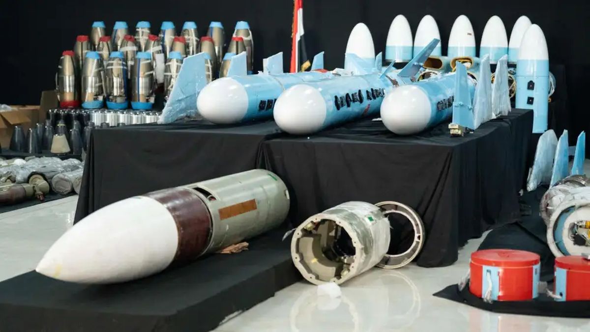 Abgefangene Waffen aus dem Iran für die Huthi im Jemen