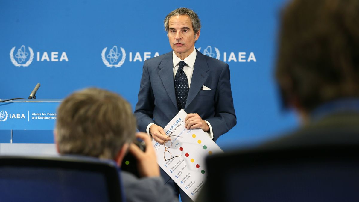 IAEO-Chef Rafael Grossi bei der Gouverneursrat-Sitzung in Wien