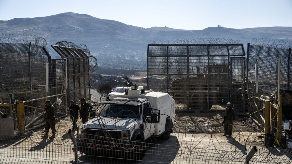 Die Grenze zwischen Israel und Syrien auf dem Golan