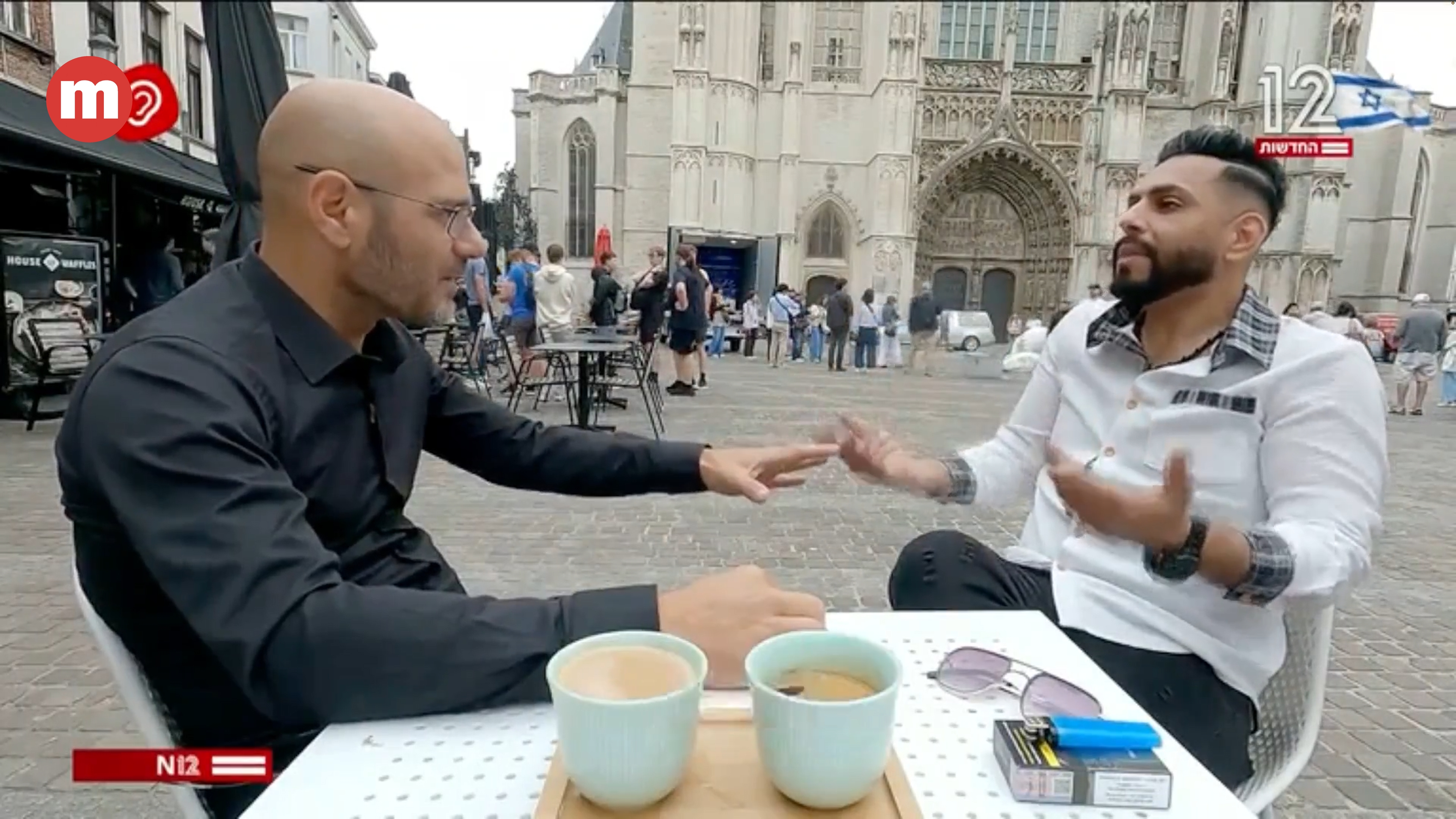 Gegen die Hamas: Channel-12-Interview mit einem in Antwerpen lebenden Gaza-Flüchtling